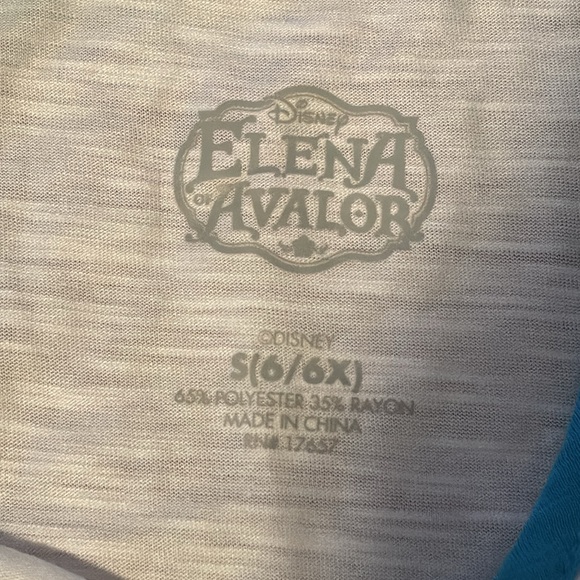 Disney Elena Avalor, Girls size S(6/6x), 3/4 sleeve top, NWT 2017 “Brave & Bold” - Picture 8 of 13